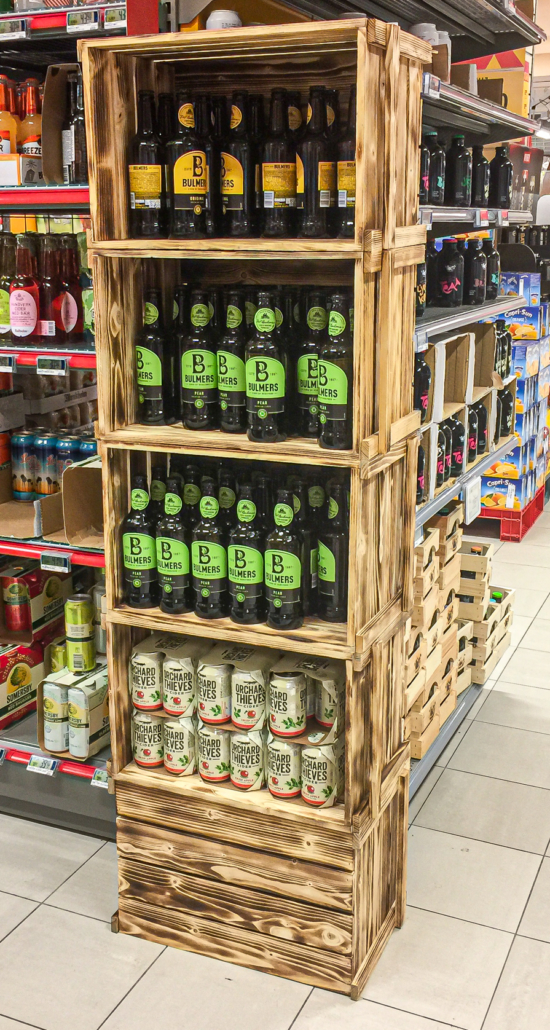 Bulmerskasser produsert for Coop.